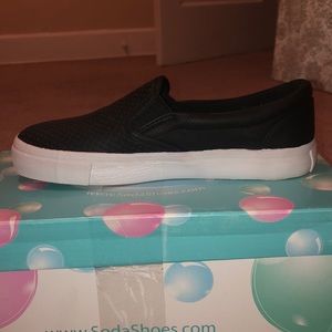 Black slip on shoe